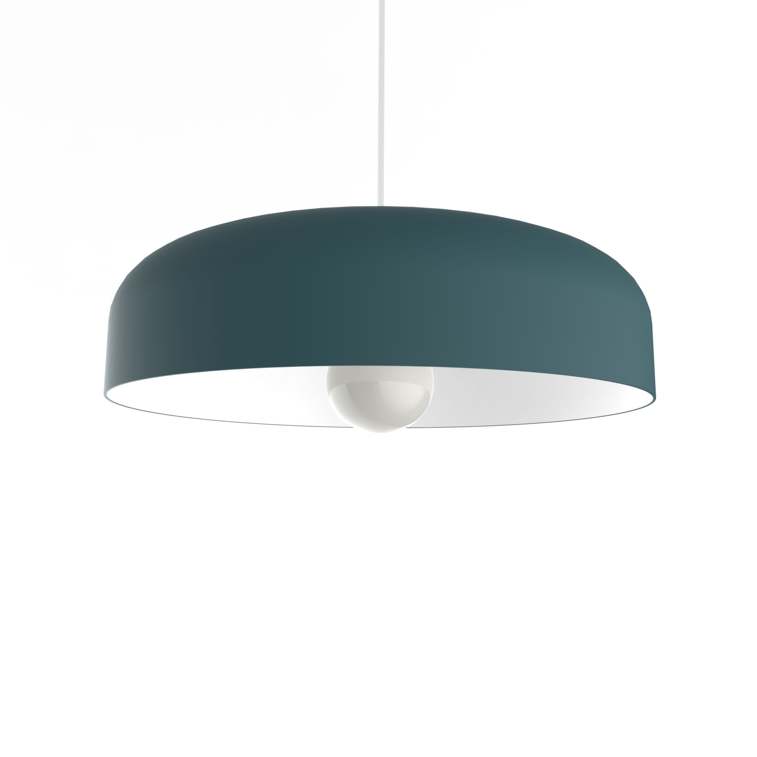 LUMICOM - TUZZI sospensione ø40 metallo mediterranean blue/bianco 1XE27