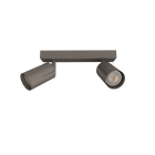 LUMICOM - LUMICOM | FORM M Deckenleuchte, 2X GU10, max 33W, metall, taupe glänzende, L.30cm