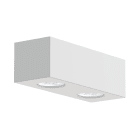 LUMICOM - LUMICOM | MANHATTAN M Plafoniera, 2X GU10, max 33W, metallo, bianco opaco, 25x10cm