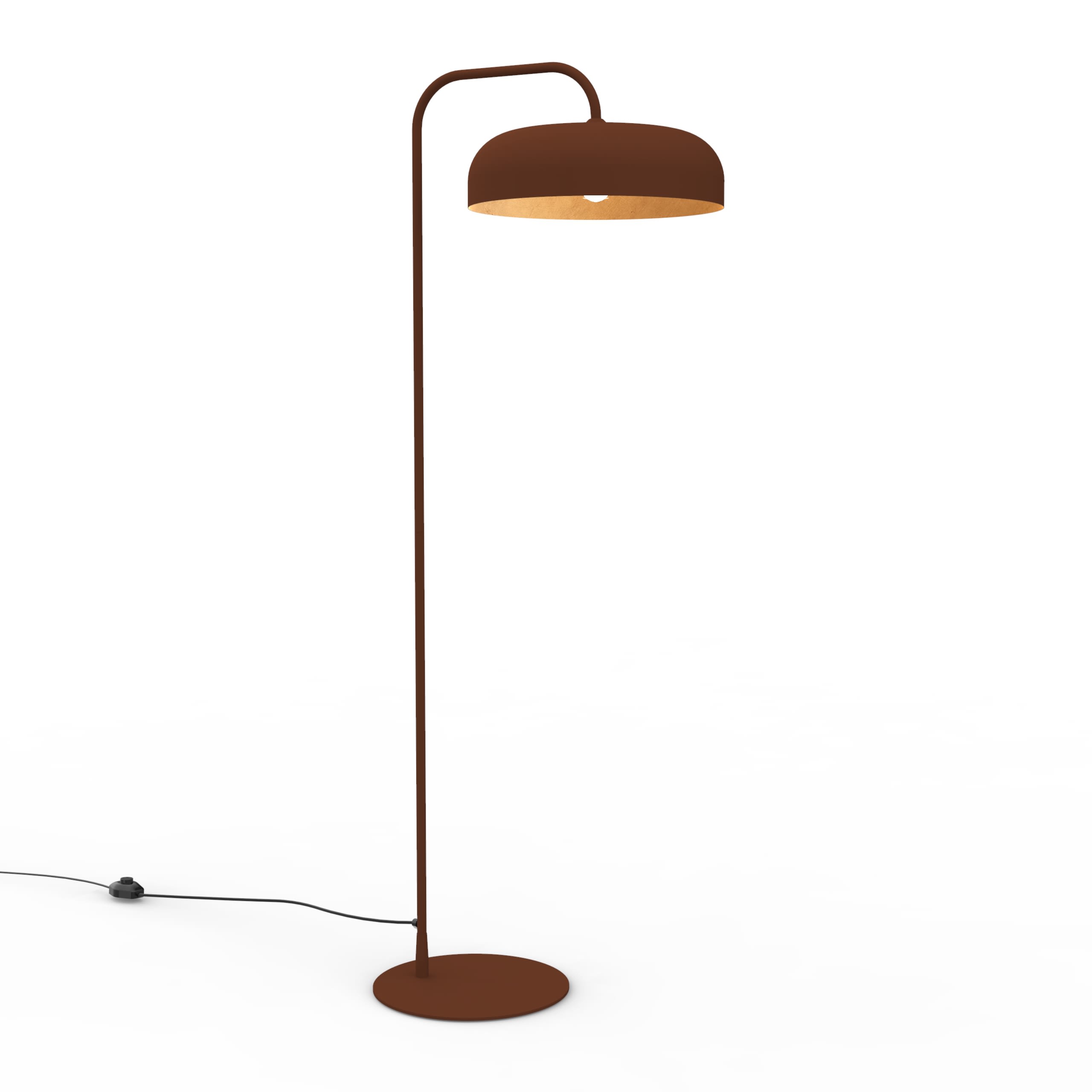 LUMICOM - TUZZI Stehlampe ø40 H165 Corten/Gold 1xE27