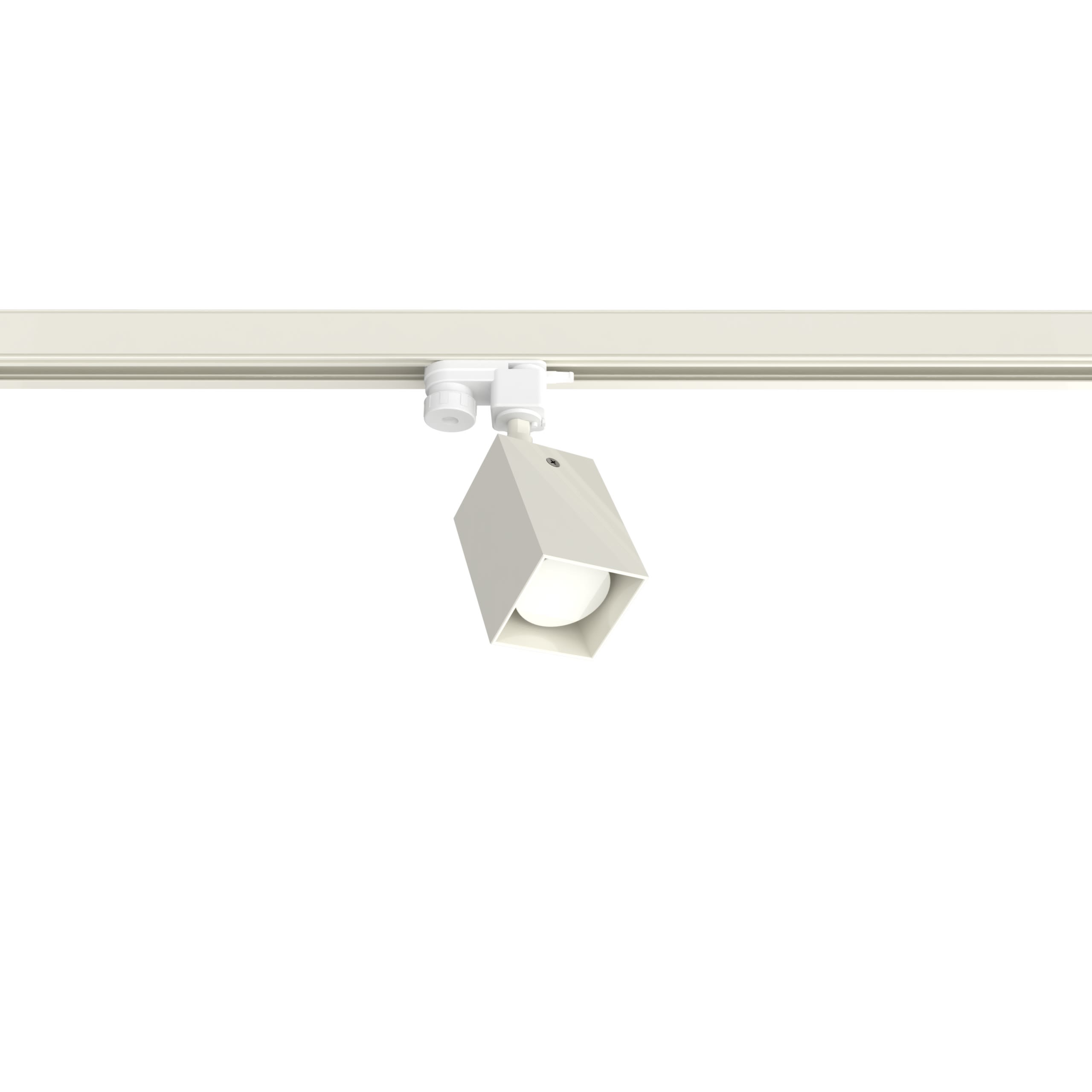 LUMICOM - BRICK TRACK H10 L.6 METALLO BIANCO LUCIDO 1XGU10