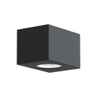 LUMICOM - LUMICOM | MANHATTAN S Plafoniera, 1X GU10, max 33W, metallo, grigio antracite, 10x10cm