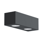 LUMICOM - LUMICOM | MANHATTAN M Plafoniera, 2X GU10, max 33W, metallo, grigio antracite, 25x10cm