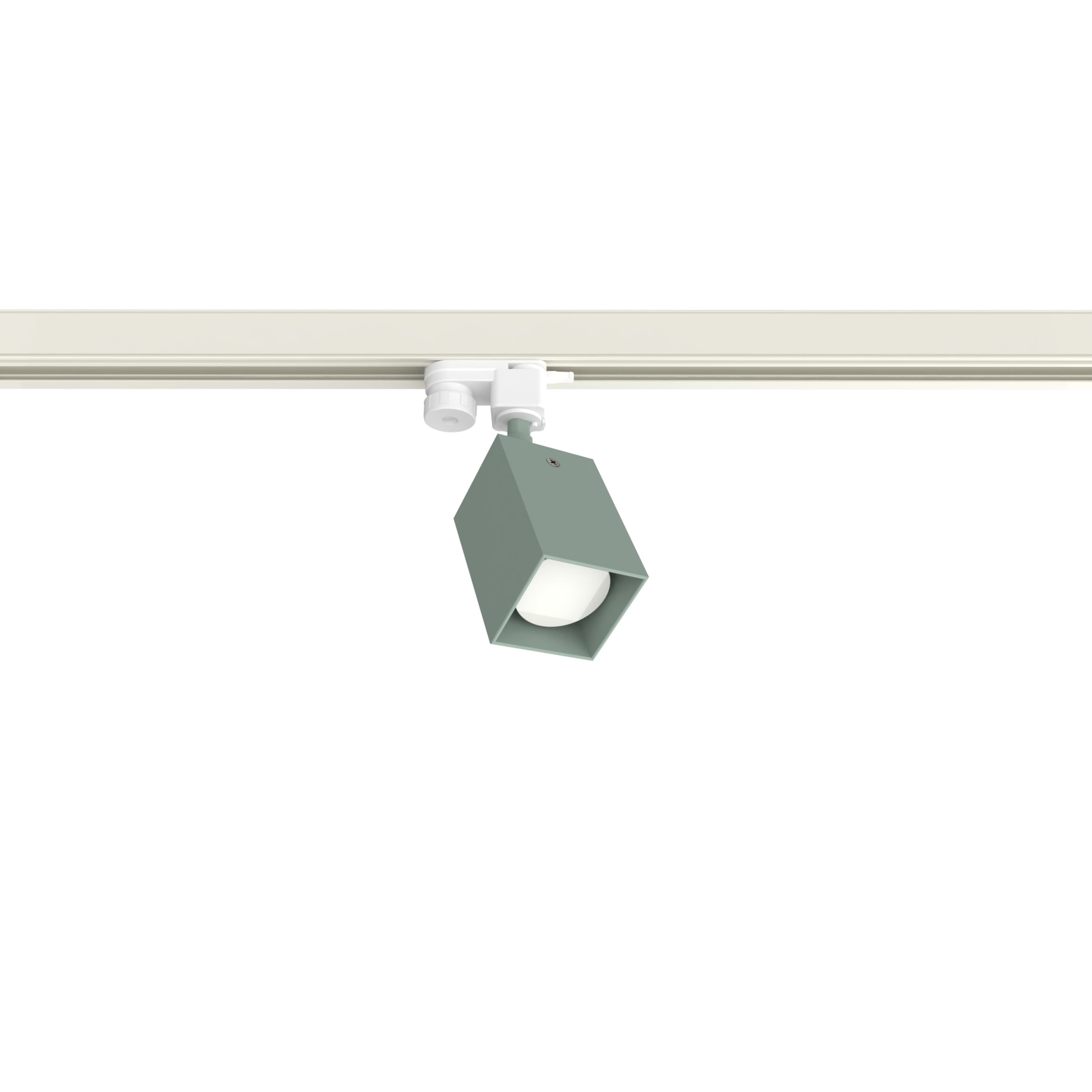 LUMICOM - BRICK TRACK H10 L.6 METALLO VERDE ICEBERG 1XGU10