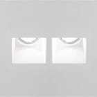 ROSSINI - RSSWIK001 DOWNLIGHT DOPPIO QUADRATO IN GESSO RASATO 45? BIANCO GU10 IP20