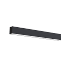 LUMICOM - LUMICOM | LINEAR Plafoniera, STRIP LED INTEGRATA, 9.6W, 4000K, metallo, nero opaco, L40cm