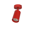 LUMICOM - LUMICOM | FORM S Plafoniera, 1X GU10, max 33W, metallo, rosso lucido, D.6cm