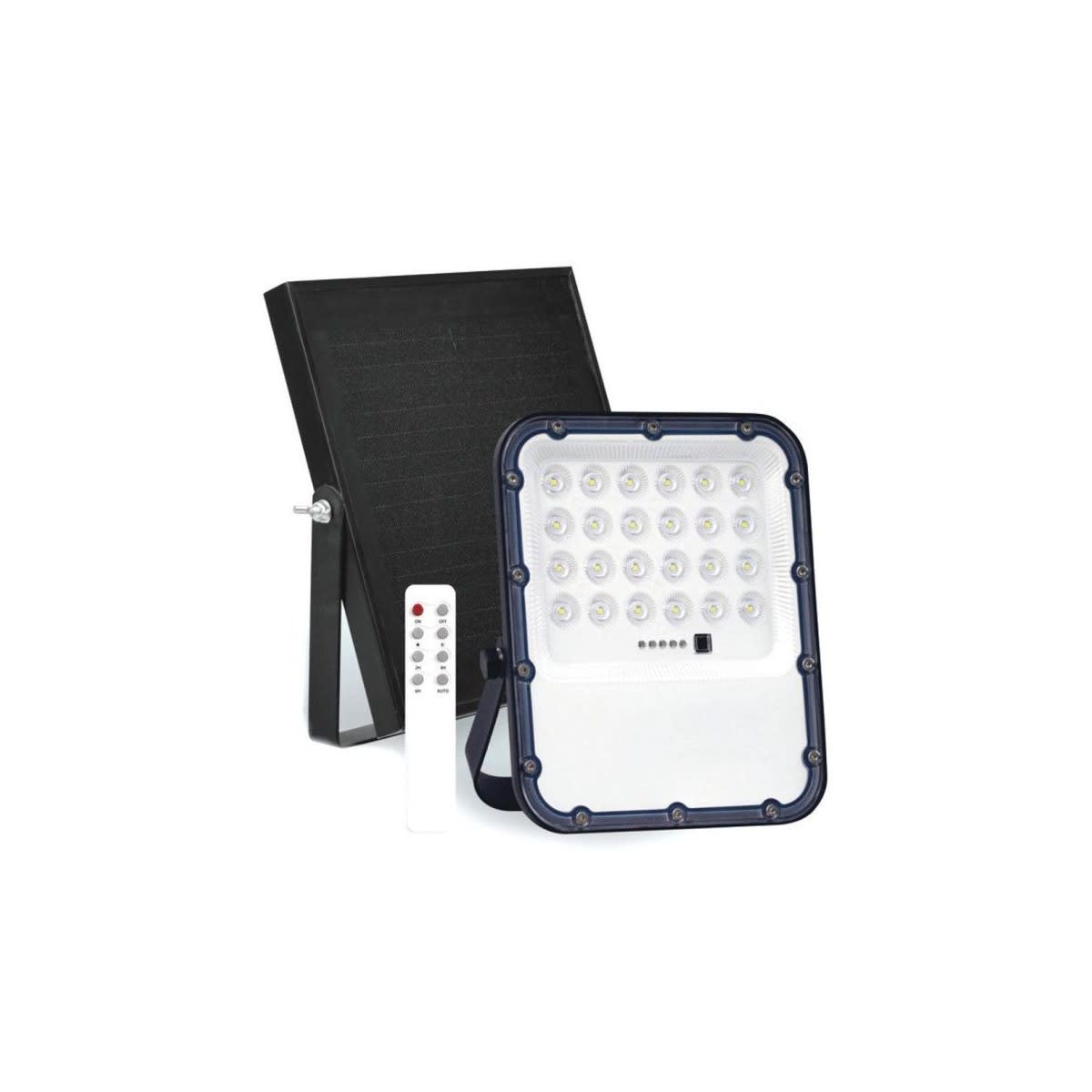 ORION - PROIETTORE LED SOLARE 50W 5000K 600LUMEN IP65 AUTONOMIA 12H CON TELECOMANDO