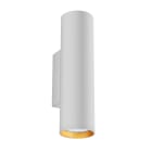 LUMICOM - LUMICOM | ROND Applique, 2X GU10, max 33W, metallo, bianco opaco/foglia oro, H18cm