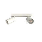LUMICOM - LUMICOM | FORM M Plafoniera, 2X GU10, max 33W, metallo, bianco lucido, L.30cm