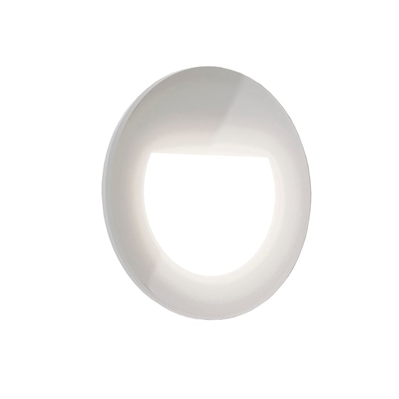 Rossini illuminazione - INCASSO LED 3K A PARETE VETRO BIANC