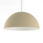 LUMICOM - CASSIS sospensione Ø80 metallo sabbia/bianco 1xE27