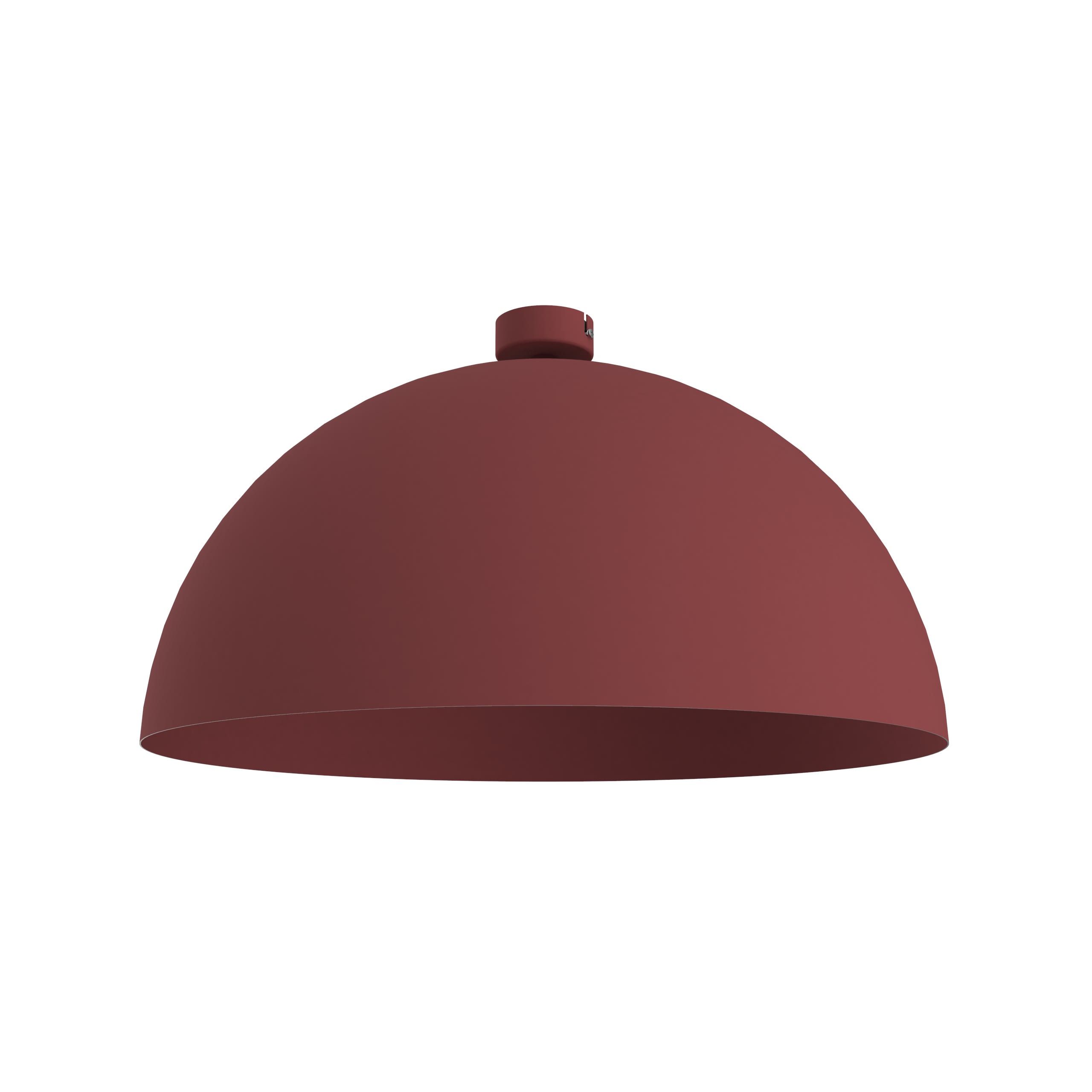 LUMICOM - CASSIS plafoniera Ø60 metallo cowhide red 1x E27