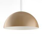 LUMICOM - CASSIS sospensione Ø80 metallo anodic gold/bianco 1x E27