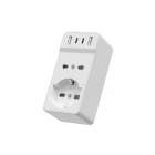 GLOBAL - MULTIPRESA MODULARE + 2 USB-A E 2 USB-C PRESE 10/16A + TRIVALENTE