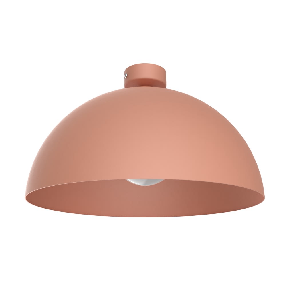 LUMICOM - CASSIS plafoniera Ø40 metallo terracotta 1xE27