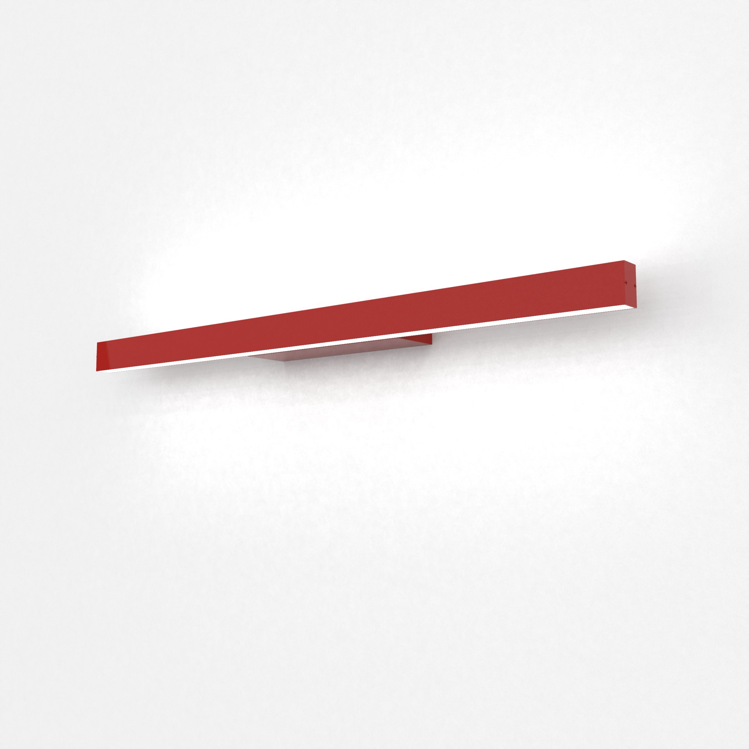 LUMICOM - LUMICOM | RIFT applique m, STRIP LED, 20W/m, 4000K, metallo, rosso lucido, L.60