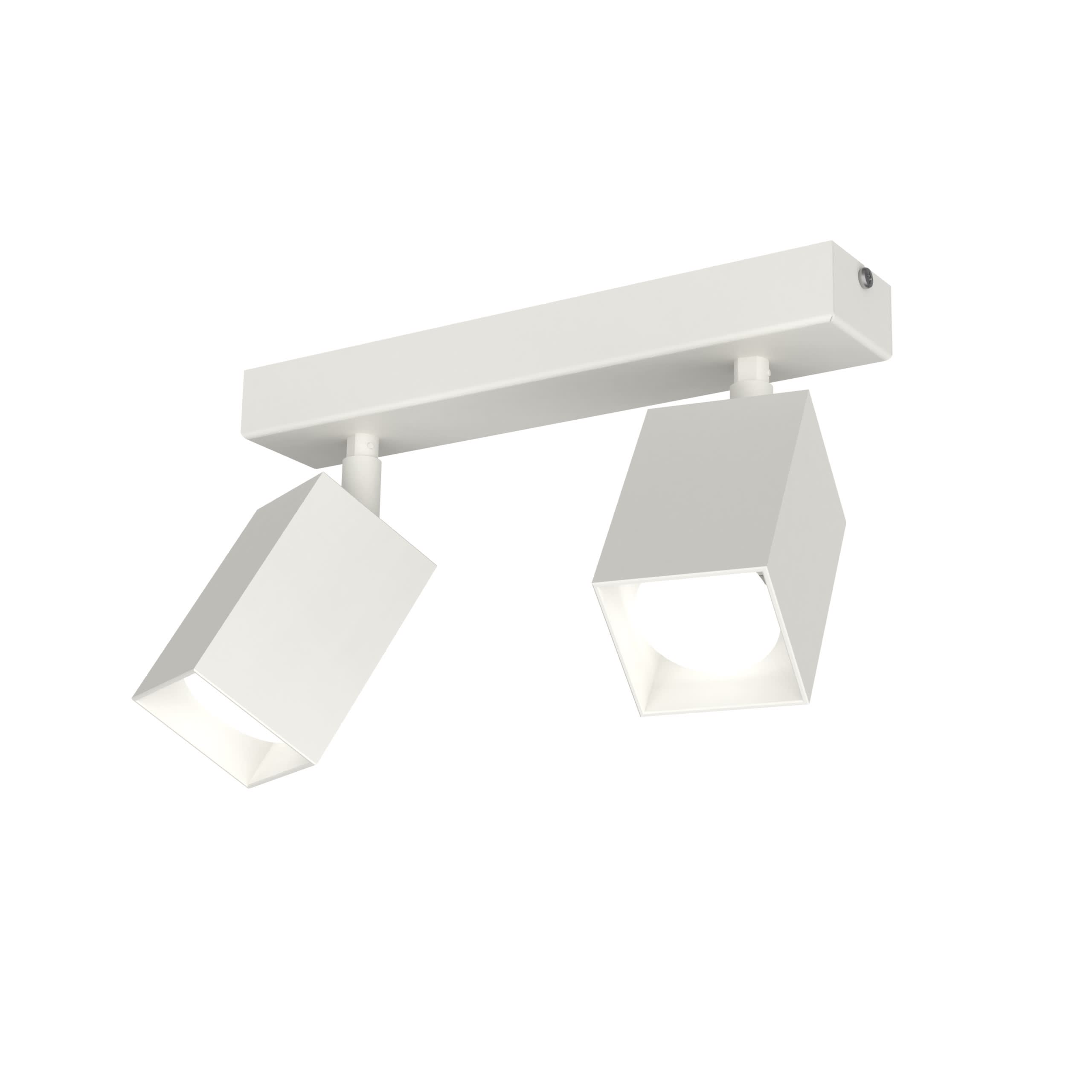 LUMICOM - LUMICOM | BRINCK Plafoniera M, 2X GU10, max 33W, metallo, bianco, L.6cm