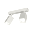 LUMICOM - LUMICOM | BRINCK Plafoniera M, 2X GU10, max 33W, metallo, bianco, L.6cm