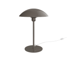 LUMICOM - CASSIS tavolo Ø30 metallo tortora lucido 1xE27