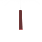 LUMICOM - LUMICOM | ROND Sospensione, 1X GU10, max 33W, metallo, rosso cowhide, H.30cm