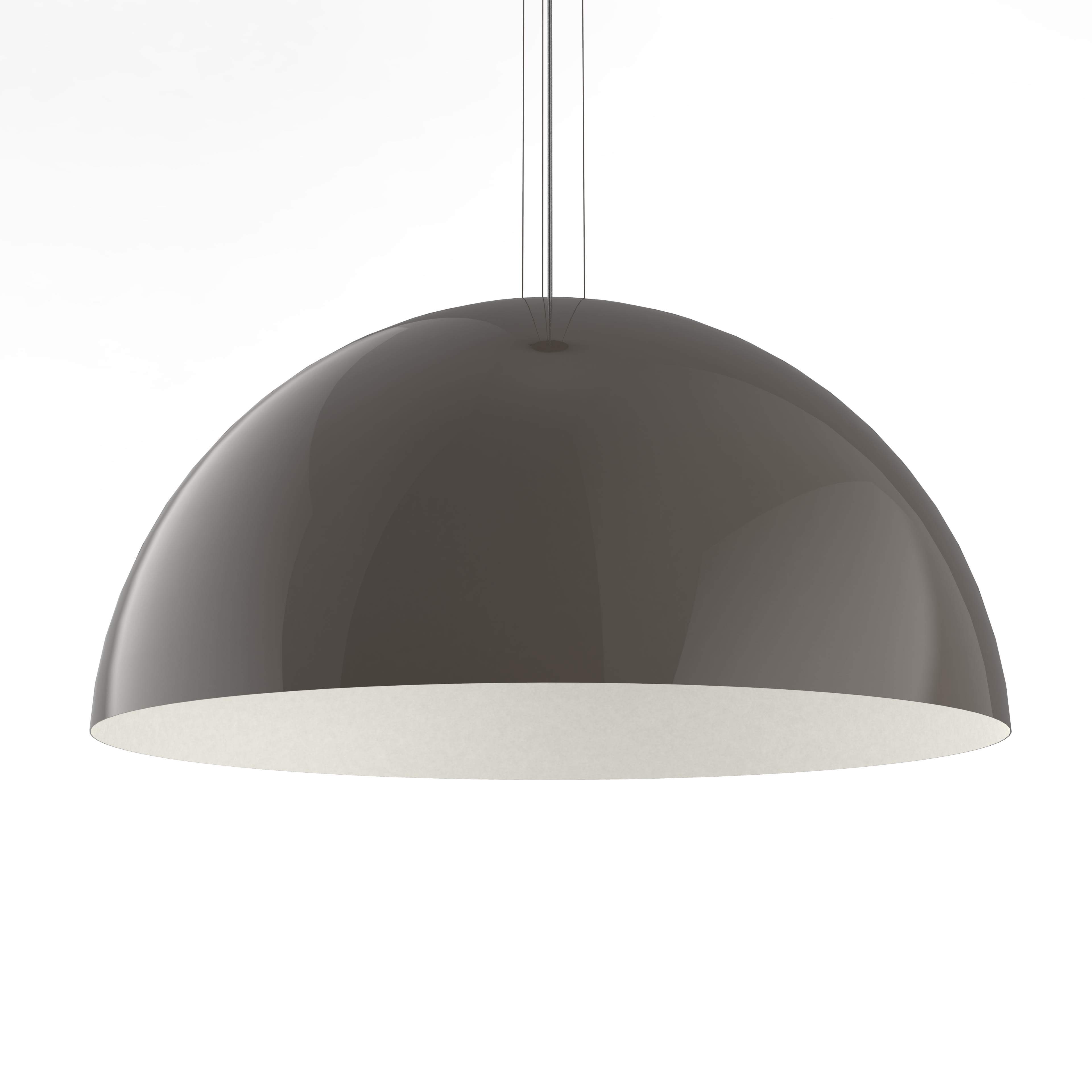 LUMICOM - CASSIS SOSP. Ø80 METALLO TORTORA / BIANCO 1 X E27