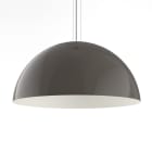 LUMICOM - CASSIS SOSP. Ø80 METALLO TORTORA / BIANCO 1 X E27