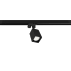 LUMICOM - BRICK TRACK H10 L.6 METALLO NERO OPACO 1XGU10