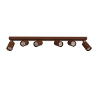 LUMICOM - LUMICOM | FORM plafoniera, 6XGU10, max 33W, metallo, corten, L90cm