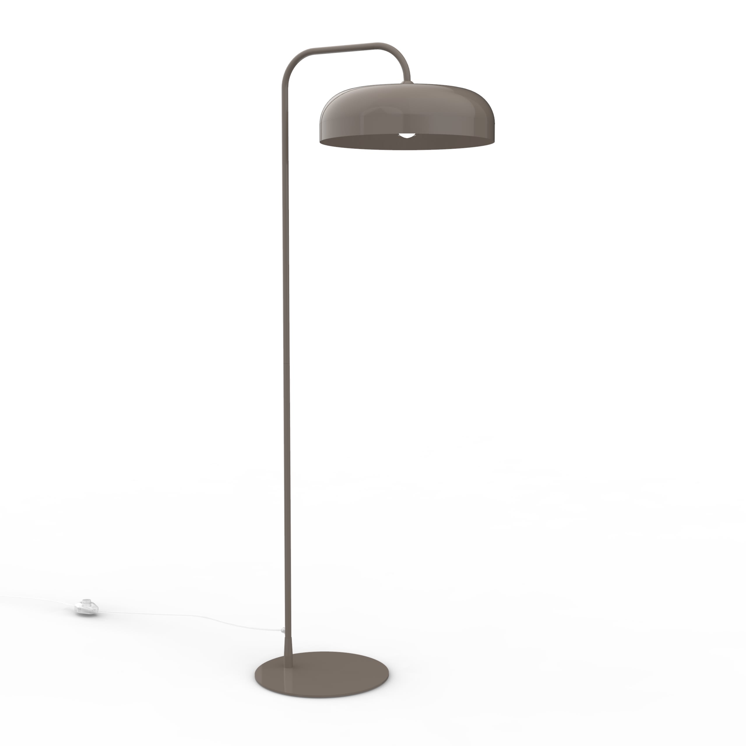 LUMICOM - TUZZI Stehlampe ø40 H165 glanzende taupe grau
