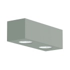 LUMICOM - LUMICOM | MANHATTAN M Plafoniera, 2X GU10, max 33W, metallo, verde iceberg, 25x10cm