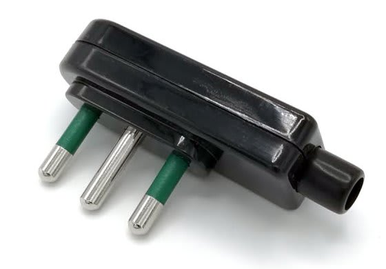 MED - Spina 16 A 2P + T ad angolo NERA confezione da 5 pz