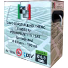 AEV - Cavo Coassiale HD/HEVC Rame rosso Classe A+ GAS INJECTED - Ø 6,8 mm - Matassa da 100 mt