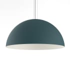 LUMICOM - CASSIS sospensione Ø80 metallo blu mediterraneo/bianco 1 x E27