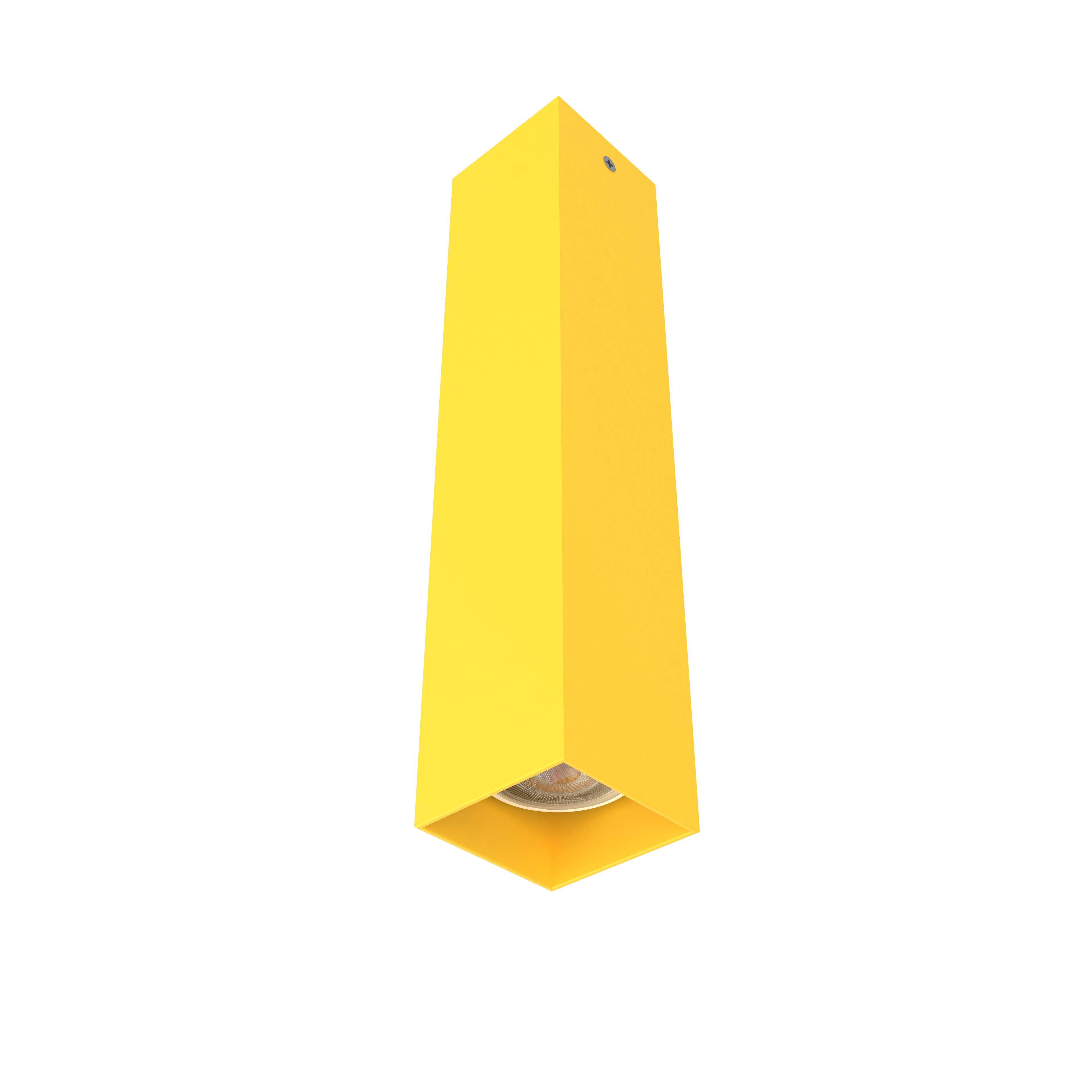 LUMICOM - LUMICOM | CUBE Plafoniera, 1X GU10, max 33W, metallo, giallo, H30cm