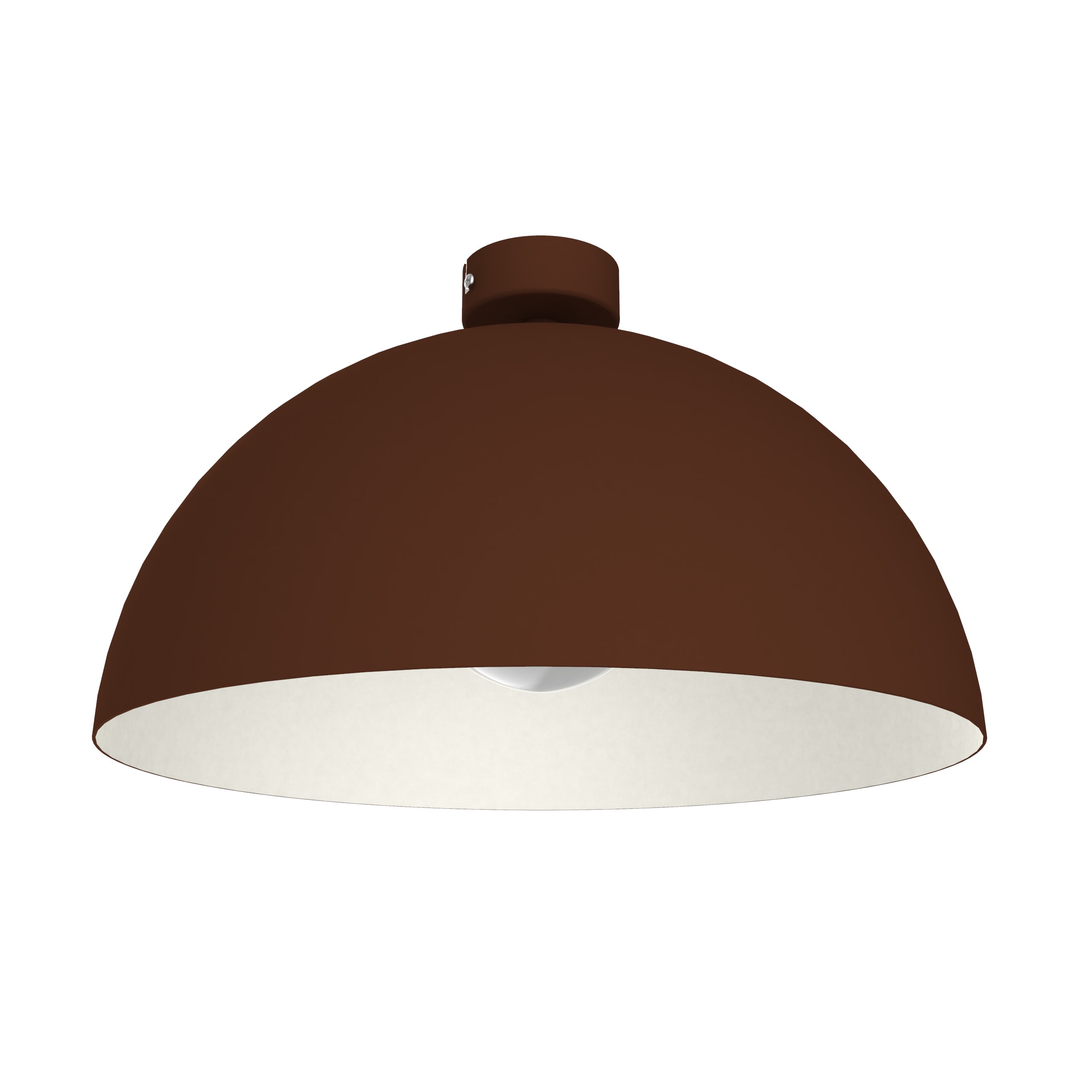 LUMICOM - CASSIS DECKENLEUCHTE Ø40 METALL MATT CORTEN/WEISS 1x E27