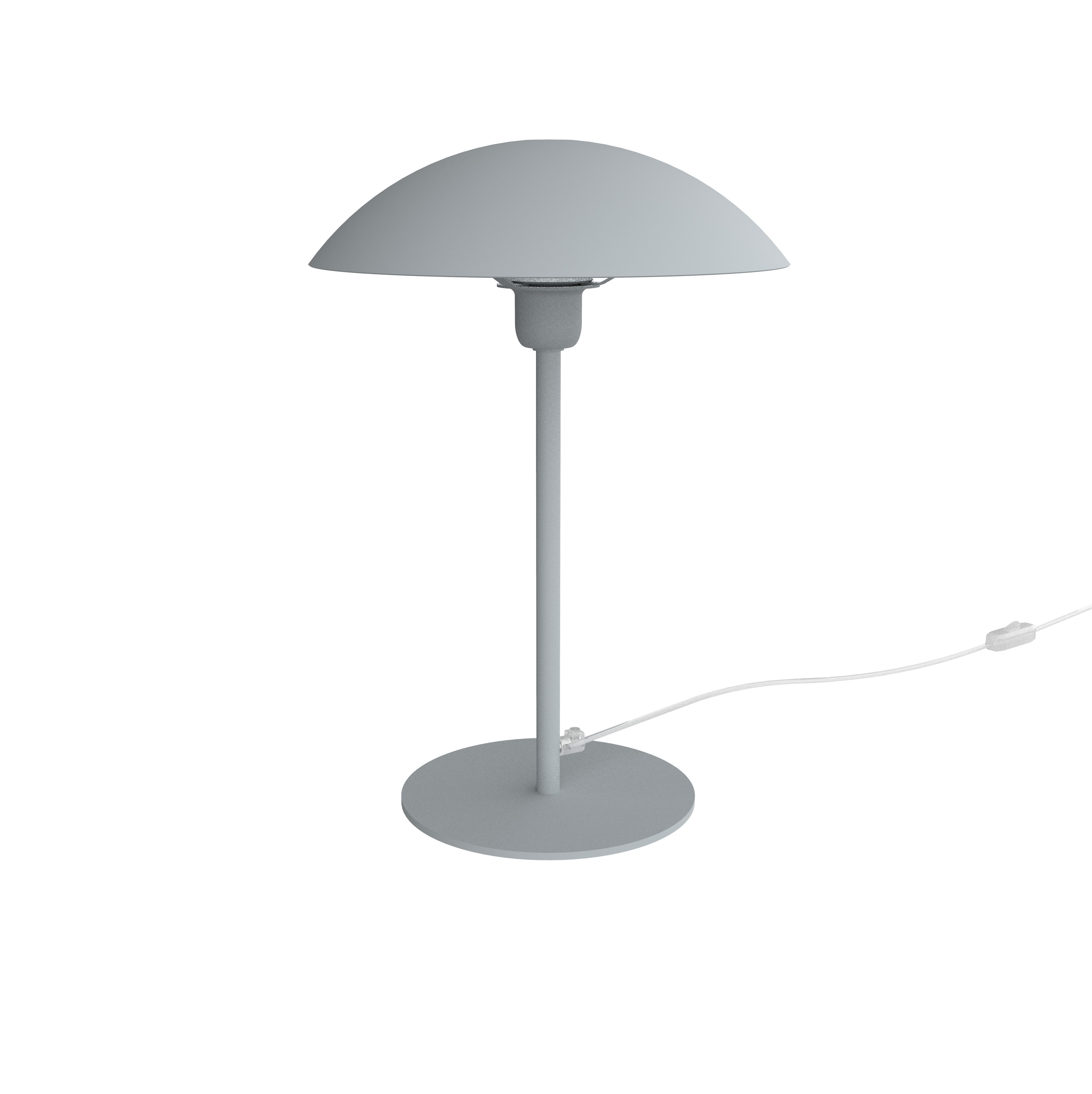 LUMICOM - CASSIS tavolo Ø30 metallo grigio window 1xE27