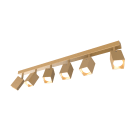 LUMICOM - LUMICOM | BRINCK Plafoniera XL, 6X GU10, max 33W, metallo, anodic gold, L.6cm