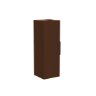 LUMICOM - LUMICOM | CUBE Applique, 2X GU10, max 33W, metallo, marrone corten, H18cm
