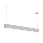 LUMICOM - LUMICOM | LINEAR Sospensione, STRIP LED INTEGRATA, 24W, 4000K, metallo, bianco opaco, L100cm