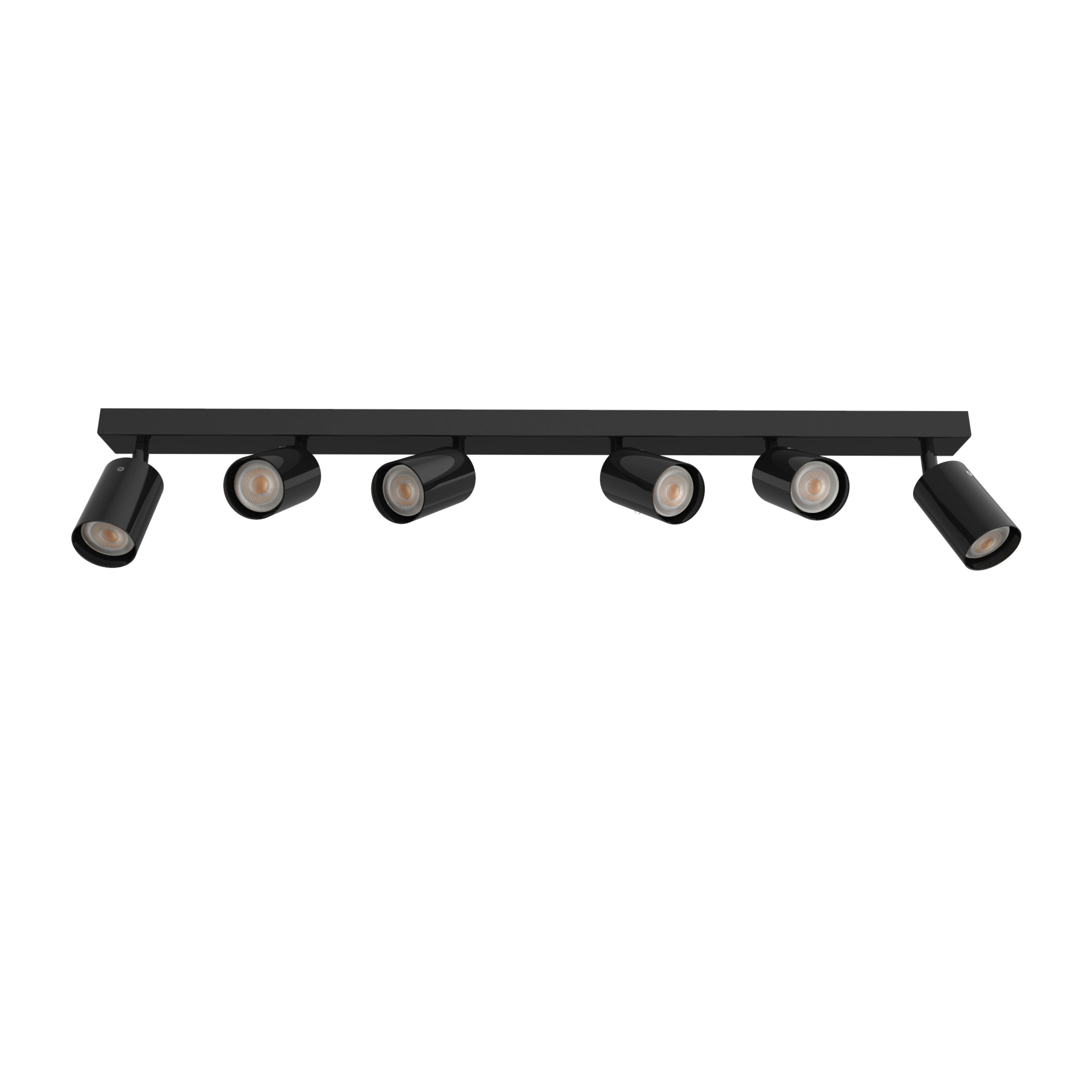 LUMICOM - LUMICOM | FORM plafoniera, 6XGU10, max 33W, metallo, nero lucido, L90cm