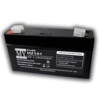 MATSUYAMA - Batteria ricaricabile al piombo 6V 1,3Ah - 97x24x51mm.