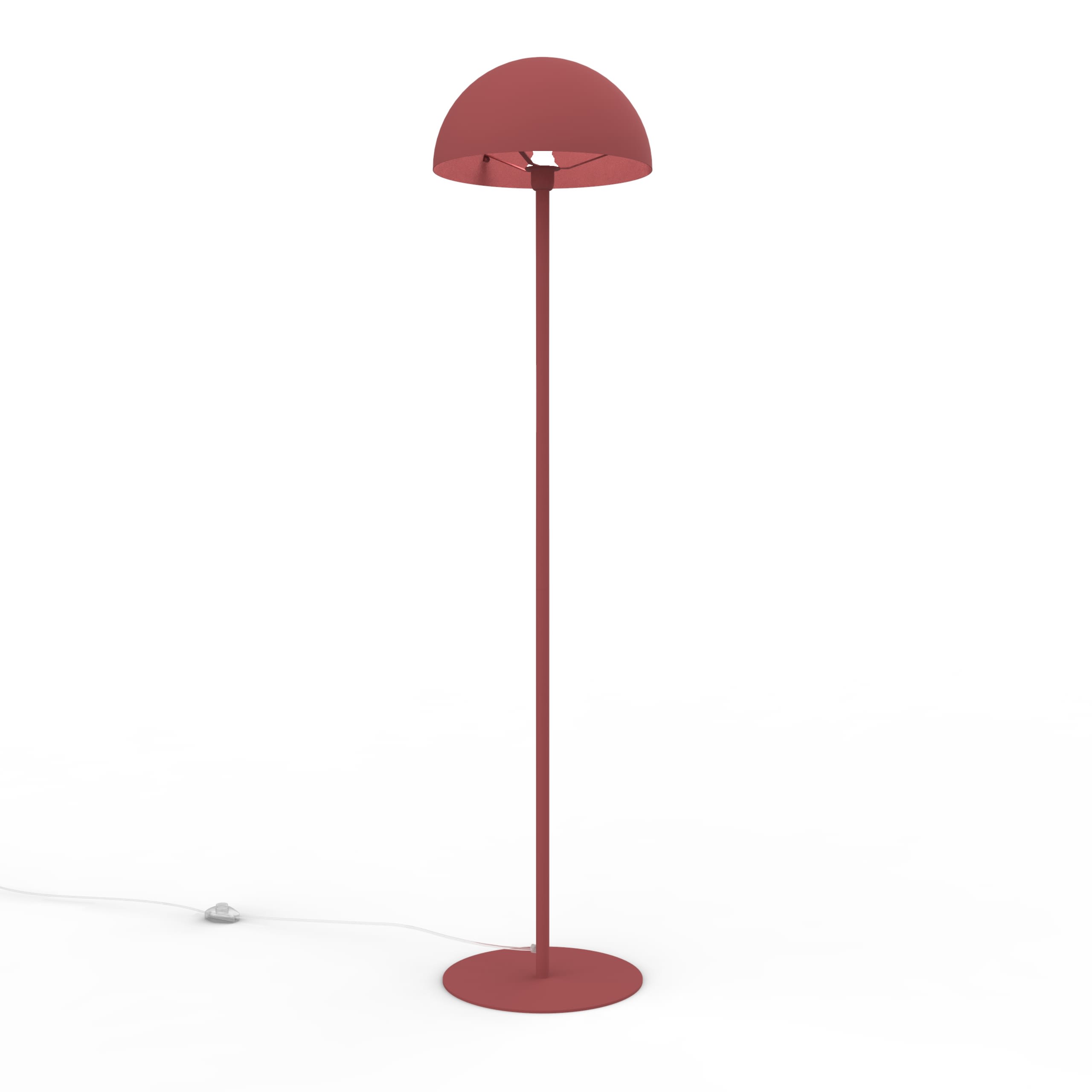 LUMICOM - Cassis 165H Stehlampe, rot, Metall 1XE27