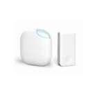 GLOBAL - CAMPANELLO SENZA FILI KINETICO IMPERMEABILE BIANCO + RICEVITORE 220V