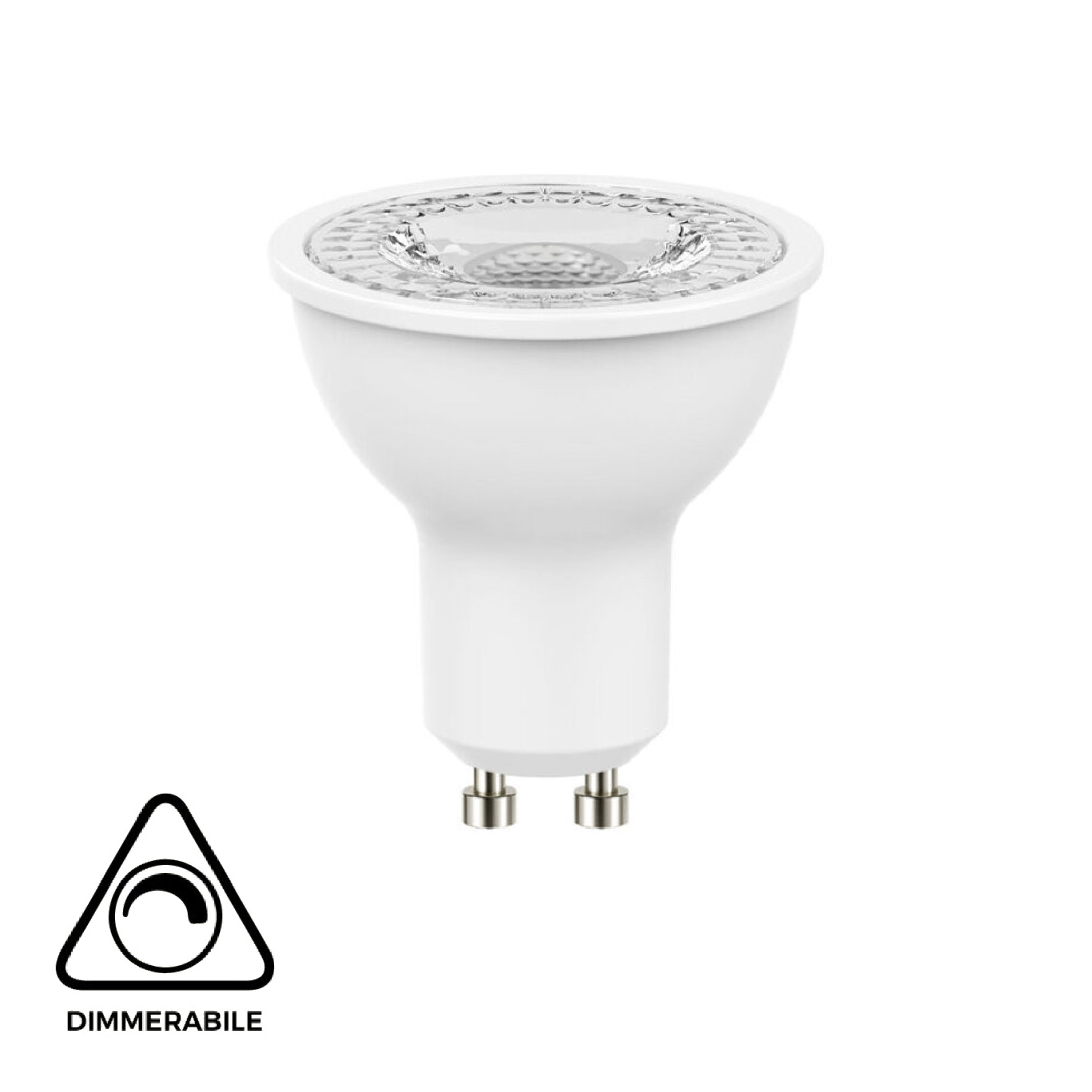 LUMICOM - LAMPADINA dimmerabile led GU10 Ø50mm 5,7w 3000k 600 lumen 60°