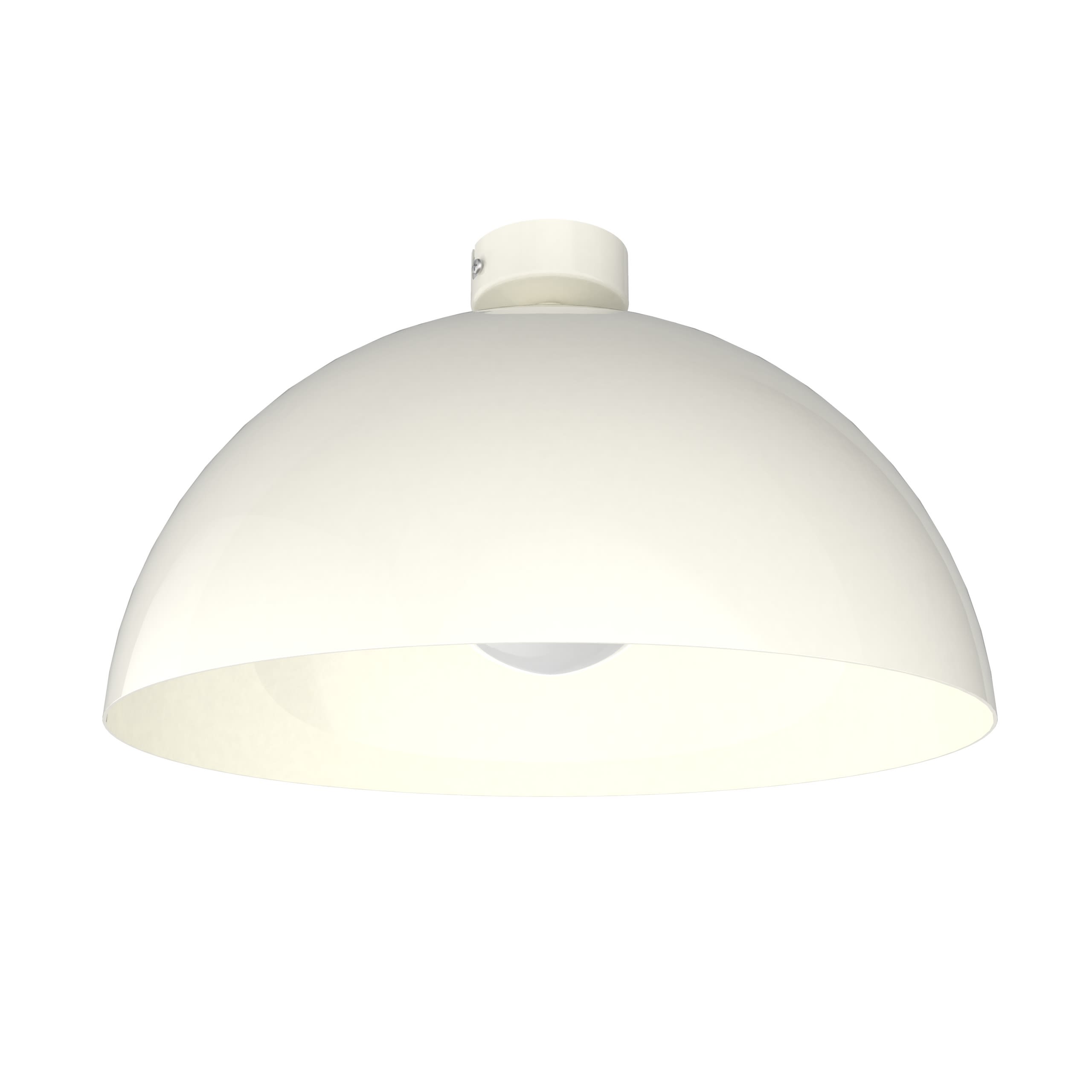 LUMICOM - CASSIS DECKENLEUCHTE Ø40 GLÄNZEND WEISS METALL 1x E27