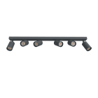 LUMICOM - LUMICOM | FORM plafoniera, 6XGU10, max 33W, metallo, antracite, L90cm