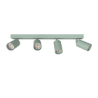 LUMICOM - LUMICOM | FORM L Plafoniera, 4X GU10, max 33W, metallo, iceberg green, L.60cm