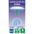 MED - Lampada pendente 100cm - AZZURRO 20Watt 4000K - 1900 lumen - cavo in silicone.