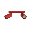 LUMICOM - LUMICOM | FORM M Plafoniera, 2X GU10, max 33W, metallo, rosso lucido, L.30cm